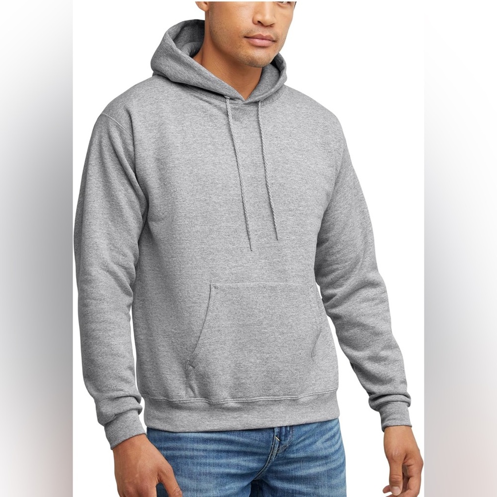 NWT Hanes Men's Women’s Classic Gray Hoodie size medium